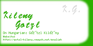 kileny gotzl business card